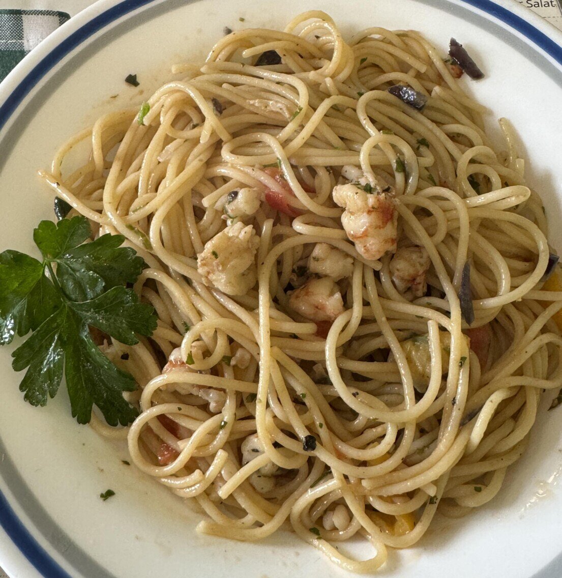 Sphatti mit Meeresfrüchten Pasta mit Merresfrüchten